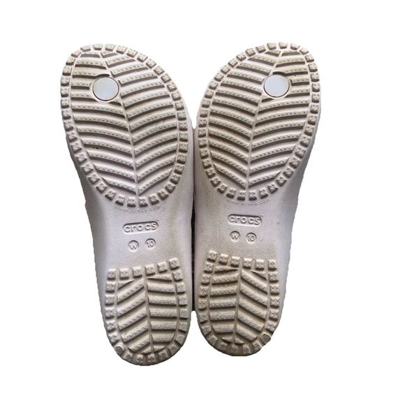 Crocs KADEE II Flip Flops/Thong Sandals - Women's Size 10 Barely Pink Beach - Picture 5 of 5